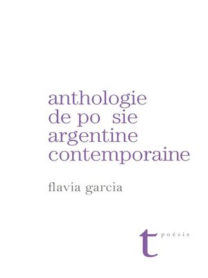 cover image of Anthologie de poésie argentine contemporaine
